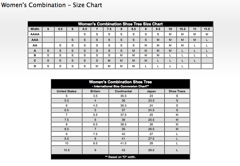 womens shoes size chart cole haan size chart